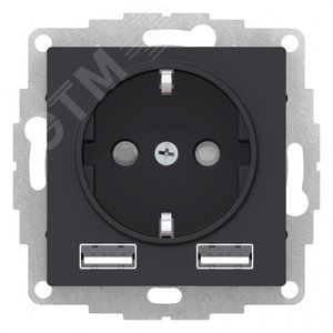 USB c заземлением и шторками 16А   КАРБОН   ATLASDESIGN розетка USB c заземлением и шторками 16А   КАРБОН   ATLASDESIGN розетка