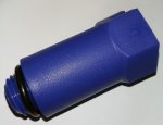 Заглушка наружная резьба 1/2" ППРС удлиненная синяя Заглушка наружная резьба 1/2" ППРС удлиненная синяя