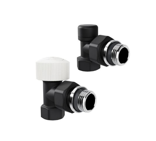 Набор термостатический угловой Royal Thermo Design 1/2"М30х1,5 (Черный) Набор термостатический угловой Royal Thermo Design 1/2"М30х1,5 (Черный)