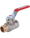 Кран шаровой 3/4" гш ручка (никель) ROMMER Кран шаровой 3/4" гш ручка (никель) ROMMER