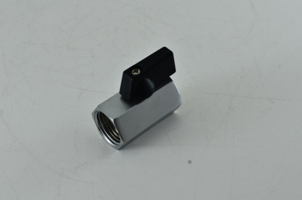 Кран шаровой 1/2" гг мини (хром) бабочка STOUT Кран шаровой 1/2" гг мини (хром) бабочка STOUT