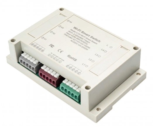 Умное реле 16А, четырехканальное Powerswitch-4M Sibling Умное реле 16А, четырехканальное Powerswitch-4M Sibling