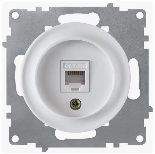RJ-45 розетка БЕЛЫЙ FLORENCE интернет розетка RJ-45 розетка БЕЛЫЙ FLORENCE интернет розетка