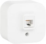 Розетка компьютерная RJ45 категория 5е UTP наружная белая 782224 Legrand Розетка компьютерная RJ45 категория 5е UTP наружная белая 782224 Legrand