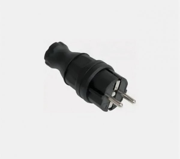 Вилка прямая каучук 16А 2Р+E IР44 PKR01-016-2-K02 IEK Вилка прямая каучук 16А 2Р+E IР44 PKR01-016-2-K02 IEK