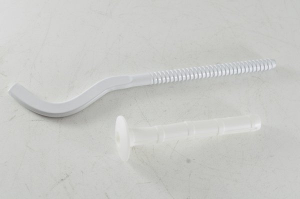 Кронштейн для радиатора алюминиевого с дюбелем бел. 170x7 мм Кронштейн для радиатора алюминиевого с дюбелем бел. 170x7 мм