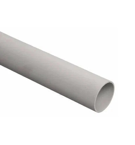 Труба гладкая жесткая ПВХ 50 мм легкая серая (3м) Труба гладкая жесткая ПВХ 50 мм легкая серая (3м)