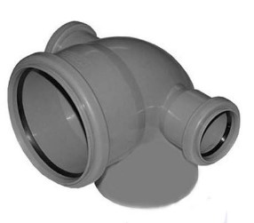 Отвод 110*90гр./50*90 с двумя патрубками Отвод 110*90гр./50*90 с двумя патрубками