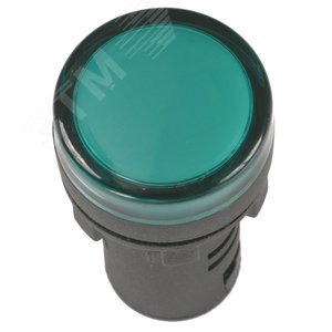 Лампа AD16DS LED диам. 16мм зеленый 230в AC Лампа AD16DS LED диам. 16мм зеленый 230в AC