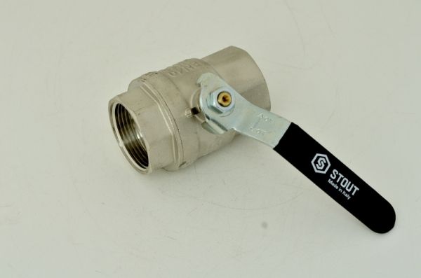 Кран шаровой 3/4" гг ручка полнопроходной STOUT Кран шаровой 3/4" гг ручка полнопроходной STOUT