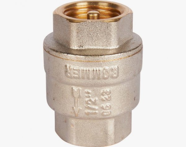 Клапан обратный с латунным седлом 1/2" ROMMER Клапан обратный с латунным седлом 1/2" ROMMER