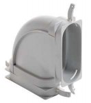 Горизонтальный отвод 90° для плоского воздуховода 52 x 132 мм Горизонтальный отвод 90° для плоского воздуховода 52 x 132 мм