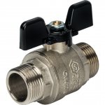 Кран шаровой    3/4" шш бабочка полнопроходной STOUT