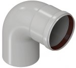 ROMMER Элемент дымохода конденсац. угол 87° Ø80 м/п PP-FE