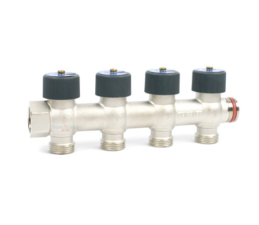 Коллектор 3/4"х3/4"х4 гш EK рег/кран Zeissler Коллектор 3/4"х3/4"х4 гш EK рег/кран Zeissler