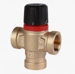 Клапан 3-Ходовой термостатический смесительный   3/4" ВР (с боковым смешением; Kv 1,6;t:20-43С) ROMMER