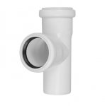 Тройник ВК  50* 50*87 ПВХ  (Малошумный)