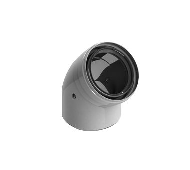 STOUT Элемент дымохода Ø80/100 отвод 45° утепленный п/м STOUT Элемент дымохода Ø80/100 отвод 45° утепленный п/м