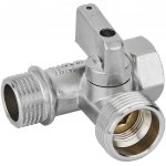 Кран для быт.тех. 1/2"г*3/4ш*1/2ш  тройник шаровой BUGATTI