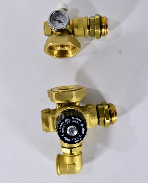 Насосно-смесительный узел с термостатическим клапаном ; без насоса STOUT Насосно-смесительный узел с термостатическим клапаном ; без насоса STOUT