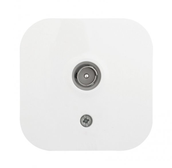 Розетка телевизионная TV наружная белая Quteo Розетка телевизионная TV наружная белая Quteo