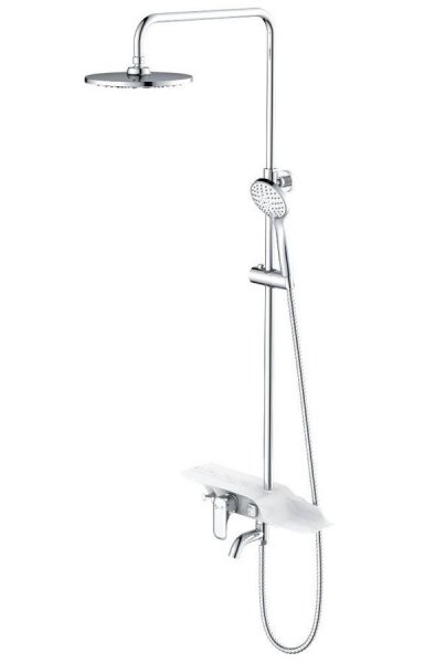 LM7003C Смеситель для ванны с верхней душевой лейкой "Тропический дождь", с пов. изливом 96 мм LEMARK LM7003C Смеситель для ванны с верхней душевой лейкой "Тропический дождь", с пов. изливом 96 мм LEMARK