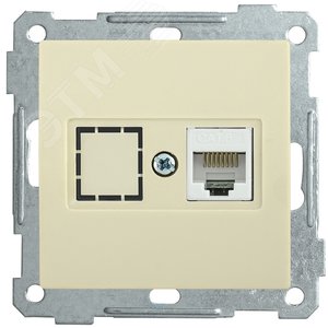 РK10-1-Б Розетка компьютерная RJ45 Cat5e BOLERO кремовый IEK РK10-1-Б Розетка компьютерная RJ45 Cat5e BOLERO кремовый IEK
