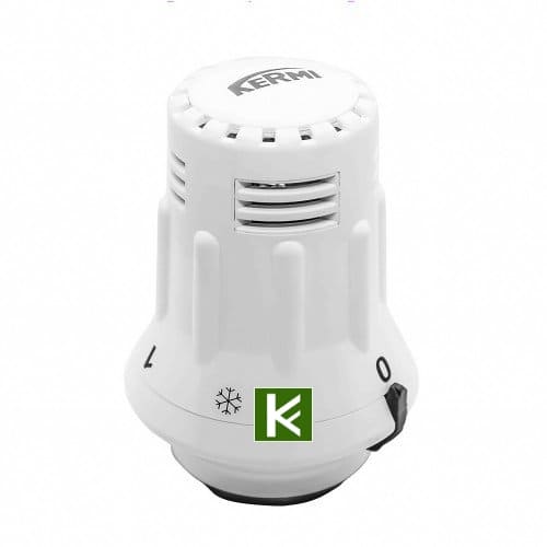 KERMI термостатическая головка ZV01900002 с фиксатором и установкой нуля, белая М30 х 1,5 KERMI термостатическая головка ZV01900002 с фиксатором и установкой нуля, белая М30 х 1,5