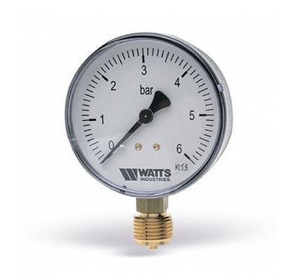 Манометр радиальный Watts F+R200 (MDR) Корпус Ø 63 мм 6 бар. 1/4" Манометр радиальный Watts F+R200 (MDR) Корпус Ø 63 мм 6 бар. 1/4"