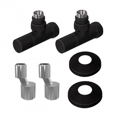 LM03412RBL Комплект подключения Lemark с круглыми вентилями, черный LEMARK LM03412RBL Комплект подключения Lemark с круглыми вентилями, черный LEMARK