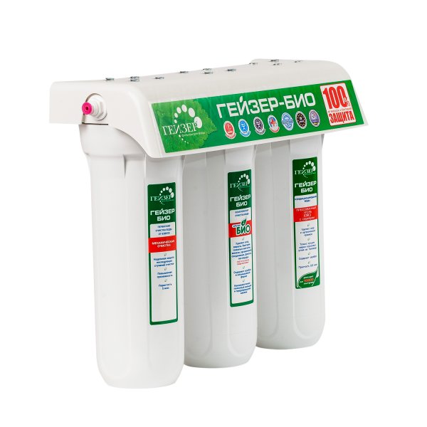 Система очистки х3 "Гейзер-3-БИО 321" для жесткой воды 11040 Гейзер Система очистки х3 "Гейзер-3-БИО 321" для жесткой воды 11040 Гейзер