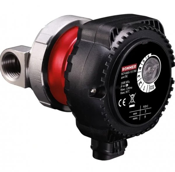 Насос для ГВС, DN, мм 15 (нерж.) ROMMER Насос для ГВС, DN, мм 15 (нерж.) ROMMER