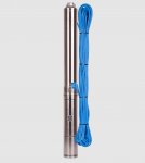 Насос скважинный Aquario ASP 1.8E-50-90  3,5" (750Вт встр.конд., каб.50м)  H= 60 м Q=3,6 м³/час