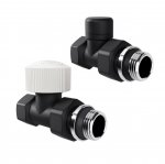 Набор термостатический прямой Royal Thermo Design 1/2"М30х1,5 (Черный) Набор термостатический прямой Royal Thermo Design 1/2"М30х1,5 (Черный)
