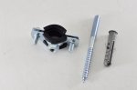 Хомут стальной 3/8" (15-19) с резиновым уплотнителем и крепежом М8х80+дюбель (200шт/уп) Хомут стальной 3/8" (15-19) с резиновым уплотнителем и крепежом М8х80+дюбель (200шт/уп)