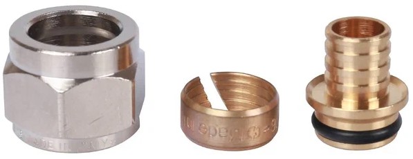 Евроконус 16х2,0x1/2 соединение для труб сшитого полиэтилена STOUT Евроконус 16х2,0x1/2 соединение для труб сшитого полиэтилена STOUT