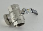 Кран шаровой    1/2" гг с фильтром ручка   STOUT