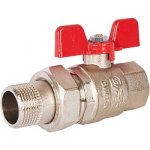 Кран шаровой 1  1/4" гш американка бабочка  EPDM STOUT