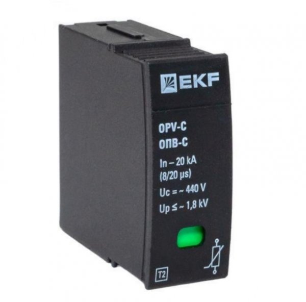 Модуль сменный к ОПВ-C In-20кА 440В с сигнализацией opv-c-module EKF Модуль сменный к ОПВ-C In-20кА 440В с сигнализацией opv-c-module EKF
