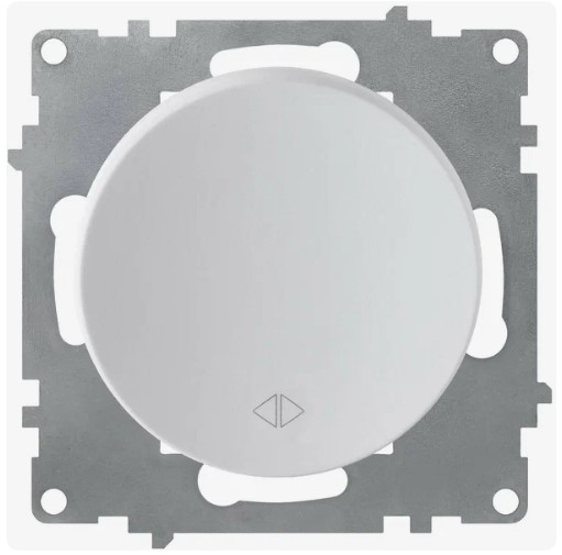 Переключатель ПЕРЕКРЕСТНЫЙ 1 клавиша БЕЛЫЙ FLORENCE Переключатель ПЕРЕКРЕСТНЫЙ 1 клавиша БЕЛЫЙ FLORENCE