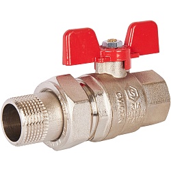 Кран шаровой 1 1/4" гш американка бабочка EPDM STOUT Кран шаровой 1 1/4" гш американка бабочка EPDM STOUT