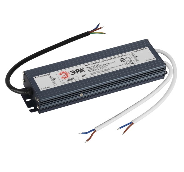 Блок питания для светодиодной ленты LP-LED 200W-IP67-24V-S Б0061147 ЭРА Блок питания для светодиодной ленты LP-LED 200W-IP67-24V-S Б0061147 ЭРА