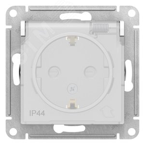 С крышкой заземлением и шторками 16А IP44 БЕЛЫЙ ATLASDESIGN розетка С крышкой заземлением и шторками 16А IP44 БЕЛЫЙ ATLASDESIGN розетка