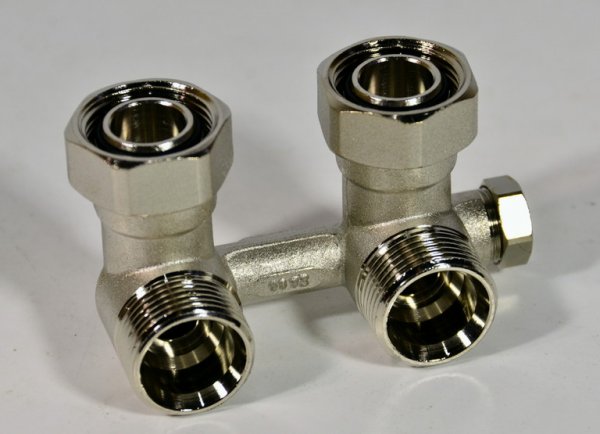 STOUT 3/4" 1 однотрубной системы, угловой блок (евроконус) STOUT 3/4" 1 однотрубной системы, угловой блок (евроконус)