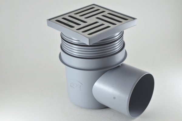 Трап гориз 110 регулируемый. решетка 150х150 нерж.СУХОЙ TQ1612 АНИ Трап гориз 110 регулируемый. решетка 150х150 нерж.СУХОЙ TQ1612 АНИ