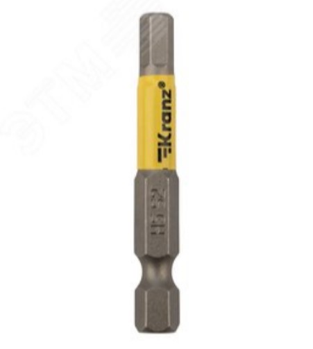 Бита шестигранная для шуруповерта HEX5х50 мм (упак. - 2 шт.) etmKR-92-0423-1 Kranz Бита шестигранная для шуруповерта HEX5х50 мм (упак. - 2 шт.) etmKR-92-0423-1 Kranz