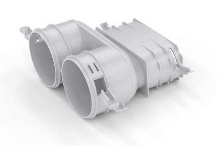 Адаптер прямого подключения воздуховодов с 2 круглых Ø 75/62 мм на 1 плоский 52 x 132 мм Адаптер прямого подключения воздуховодов с 2 круглых Ø 75/62 мм на 1 плоский 52 x 132 мм