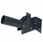 Настенный держатель для светильников PSL(РКУ) D40х1.5 серый