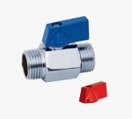 Кран шаровой    1/2" шш мини (хром) бабочка  TIM