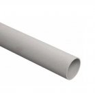 Труба гладкая жесткая ПВХ 50 мм легкая серая (3м) Труба гладкая жесткая ПВХ 50 мм легкая серая (3м)